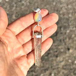 The Doorway- Velo Opal with Himalayan Quartz Crystal