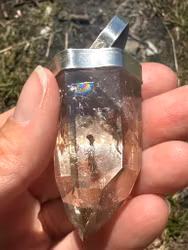 The Light of the Goddess Star Ruby with Rainbow Citrine