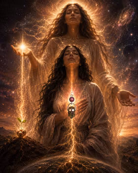 For the Woman Who Changes the Timeline -  Star Ruby with Moldavite