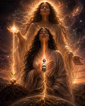 For the Woman Who Changes the Timeline -  Star Ruby with Moldavite