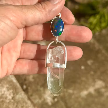 When the Soul Is Ready to See - The Calling of Thoth  Black Opal with Lemurian