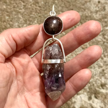 The Circle of the Ancient Healers - Star Ruby with Raw Super Seven