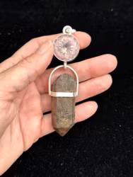 The Flame That Sets the Heart Free  - Rose Quartz with very special Red Quartz from Gräsberget, Sweden