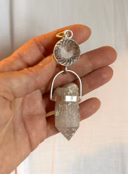 Light Portal of the New Earth  Clear Quartz Light Portal with Fjällkvarts