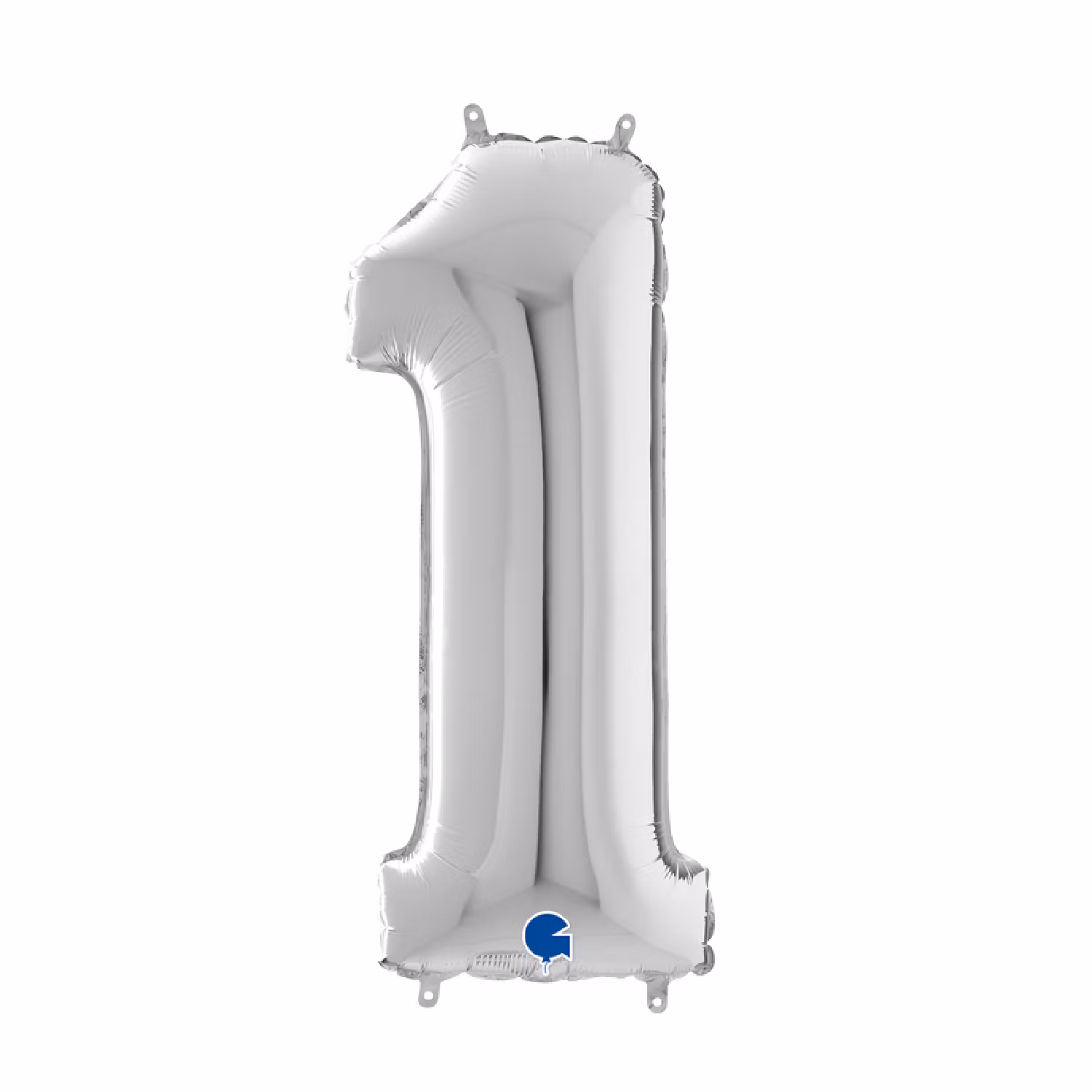 Sifferballonger Folie Silver 102cm