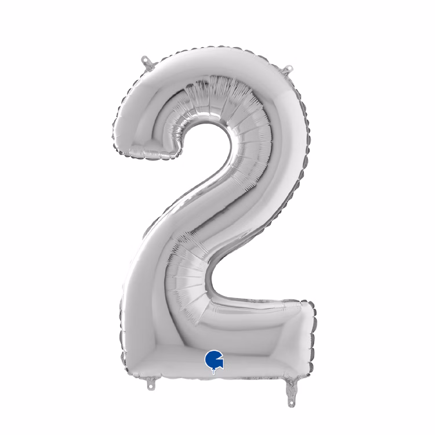 Sifferballonger Folie Silver 102cm