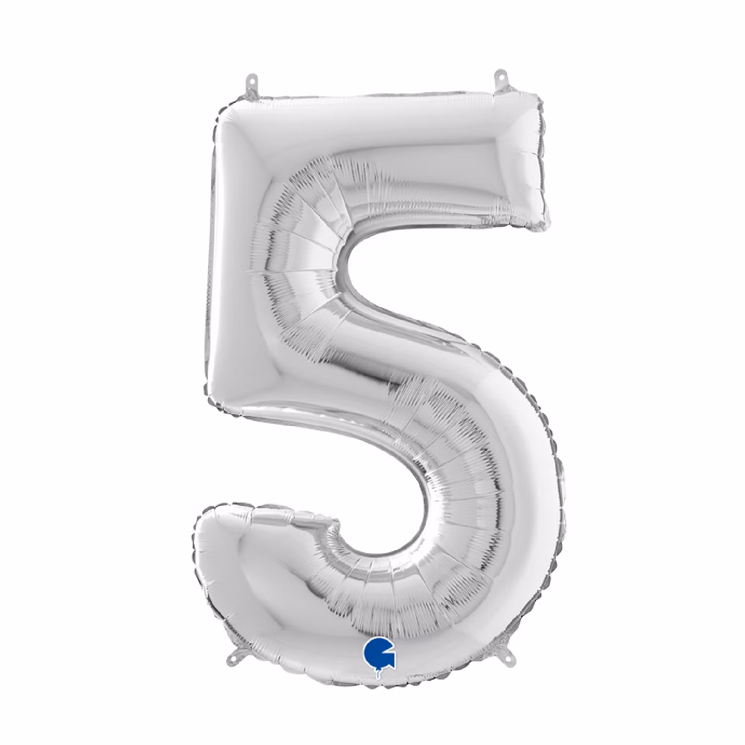 Sifferballonger Folie Silver 102cm