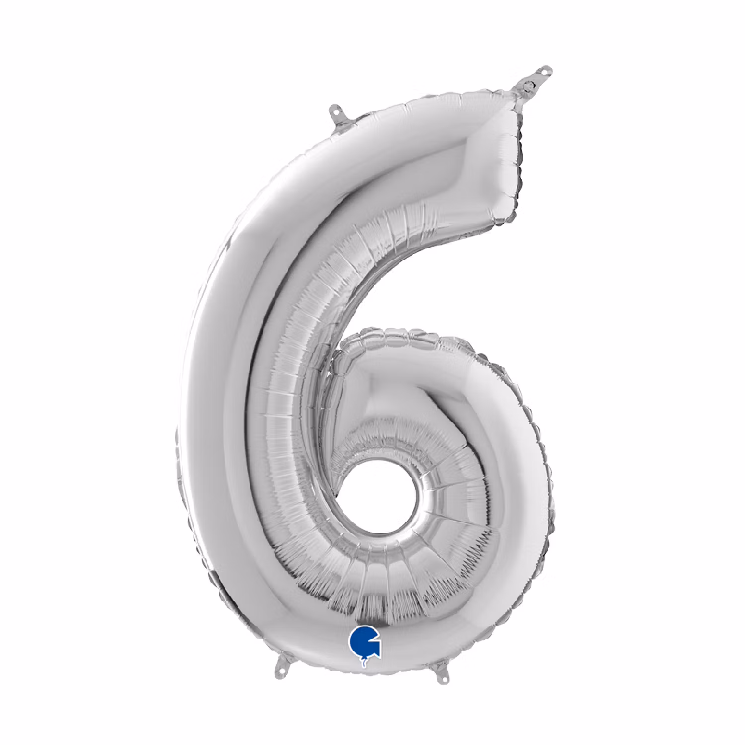 Sifferballonger Folie Silver 102cm