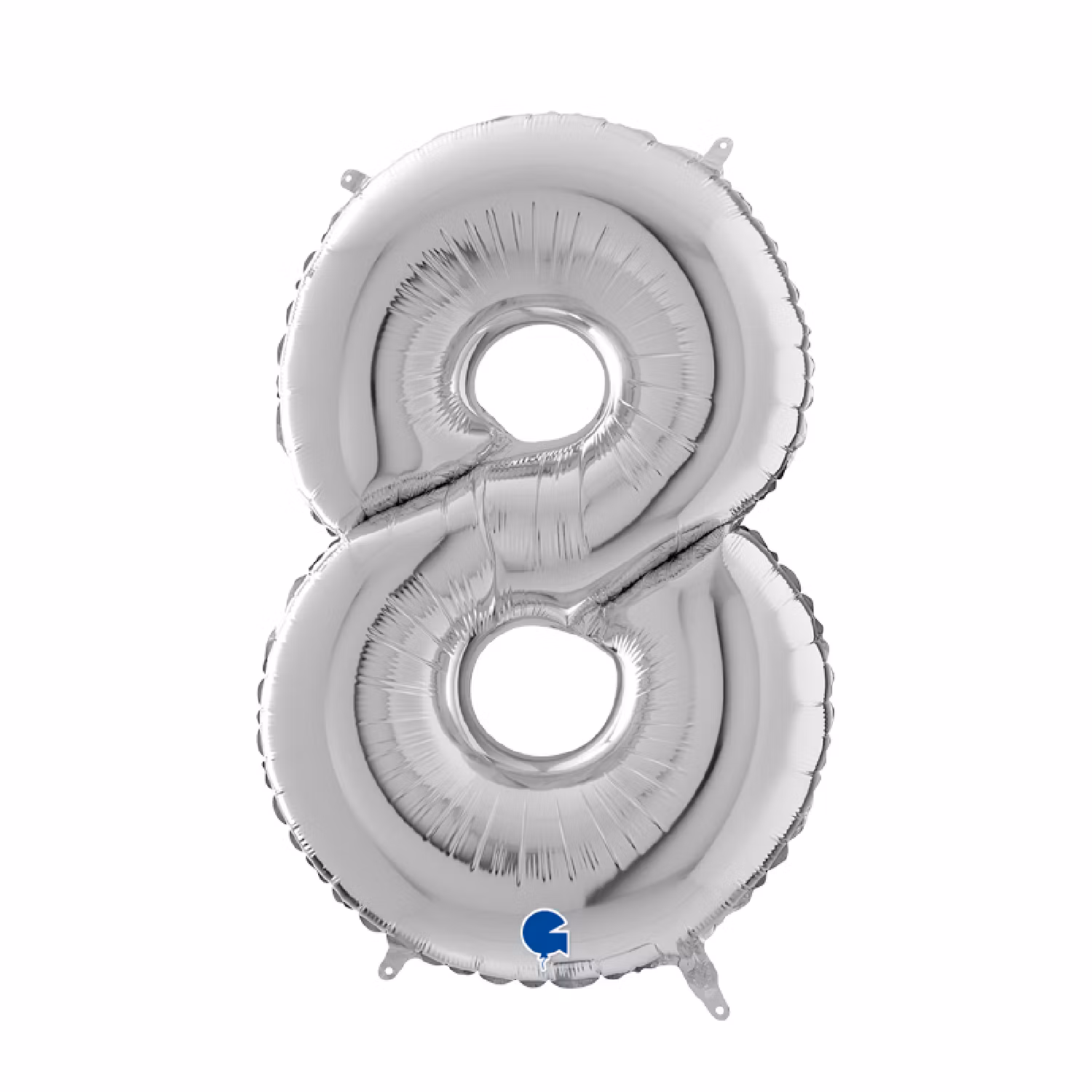Sifferballonger Folie Silver 102cm
