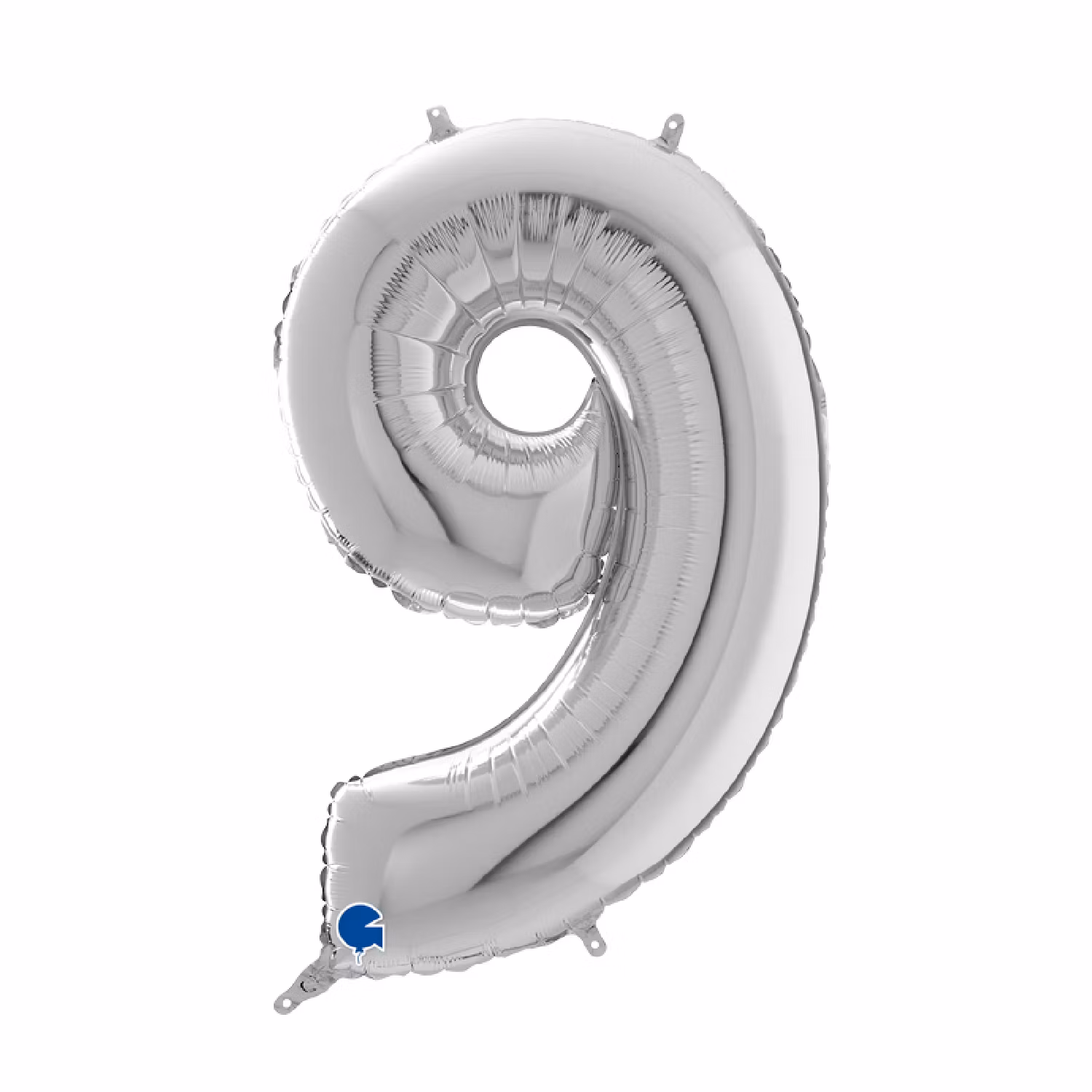Sifferballonger Folie Silver 102cm