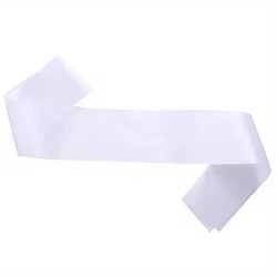 Ordensband Blank Vit - 89cm x 9,5cm - 2-pack