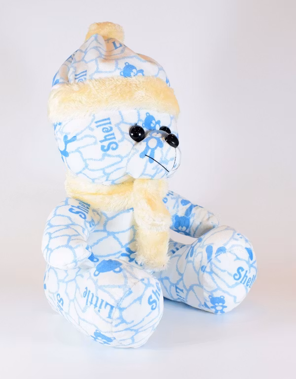 Nalle med Mössa & Halsduk 27cm
