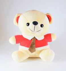 Nalle med slips Beige 20 cm