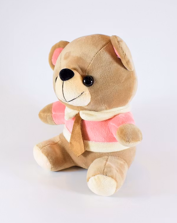 Nalle med Slips Ljusbrun 20 cm