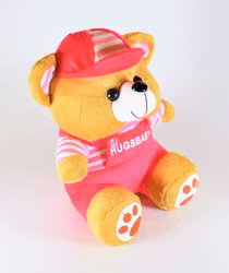 Nalle Hugsbaby Rosa & Vit / Rosa Tröja, 18 cm