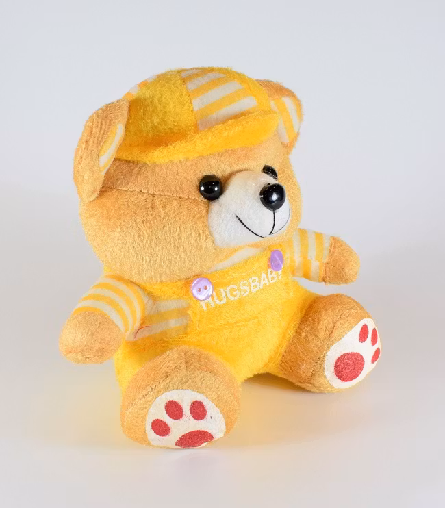 Nalle Hugsbaby Gul & Vit / Gul Tröja, 18 cm