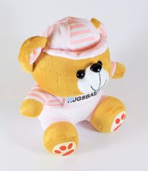 Nalle Hugsbaby Ljuslila & Vit Tröja, 18 cm