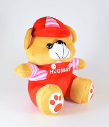 Nalle Hugsbaby Röd & Vit/ Rosa Tröja, 18 cm