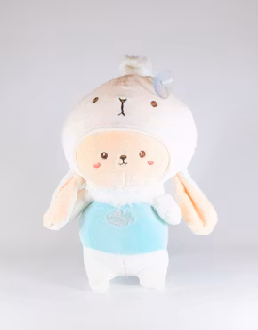 Baby med Sugpropp Babyblå 20cm