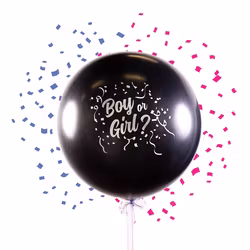 Gender Reveal, Babyshower ballong Boy or Girl? 65cm