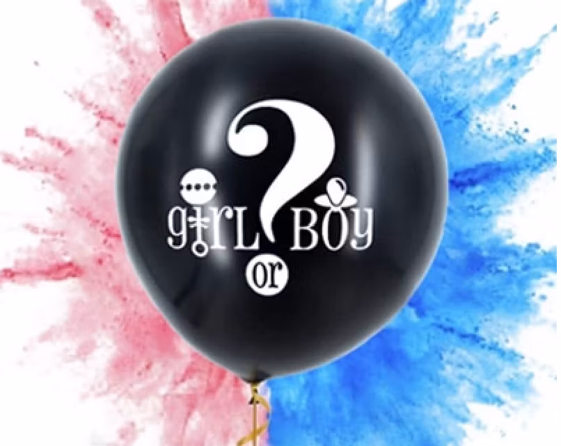 Gender Reveal, Babyshower ballong Girl or Boby? 91cm
