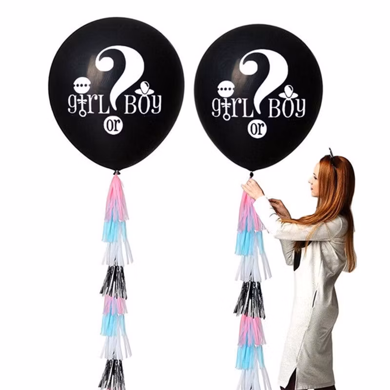 Gender Reveal, Babyshower ballong Girl or Boby? 91cm