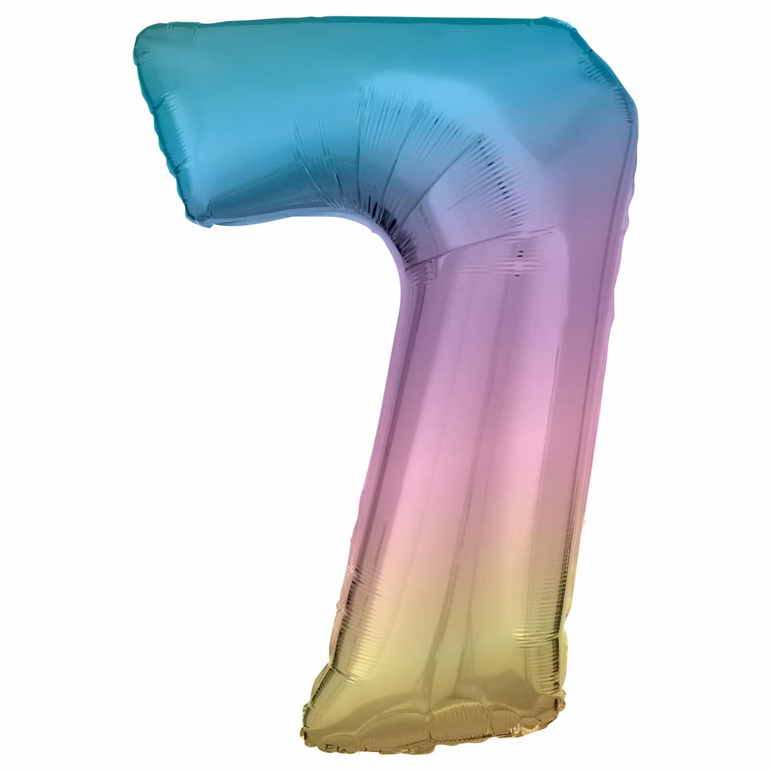 Sifferballonger Folie Super Shape Regnbågsfärgad Pastell 86cm