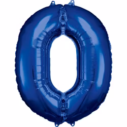 Sifferballonger Folie Super Shape Blå 86cm