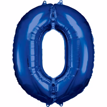 Sifferballonger Folie Super Shape Blå 83-86 cm