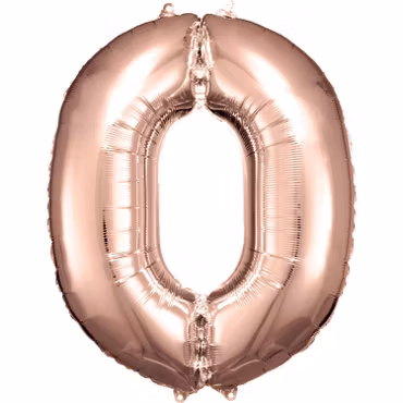 Sifferballonger Folie Super Shape Rosé Guld 83-86 cm