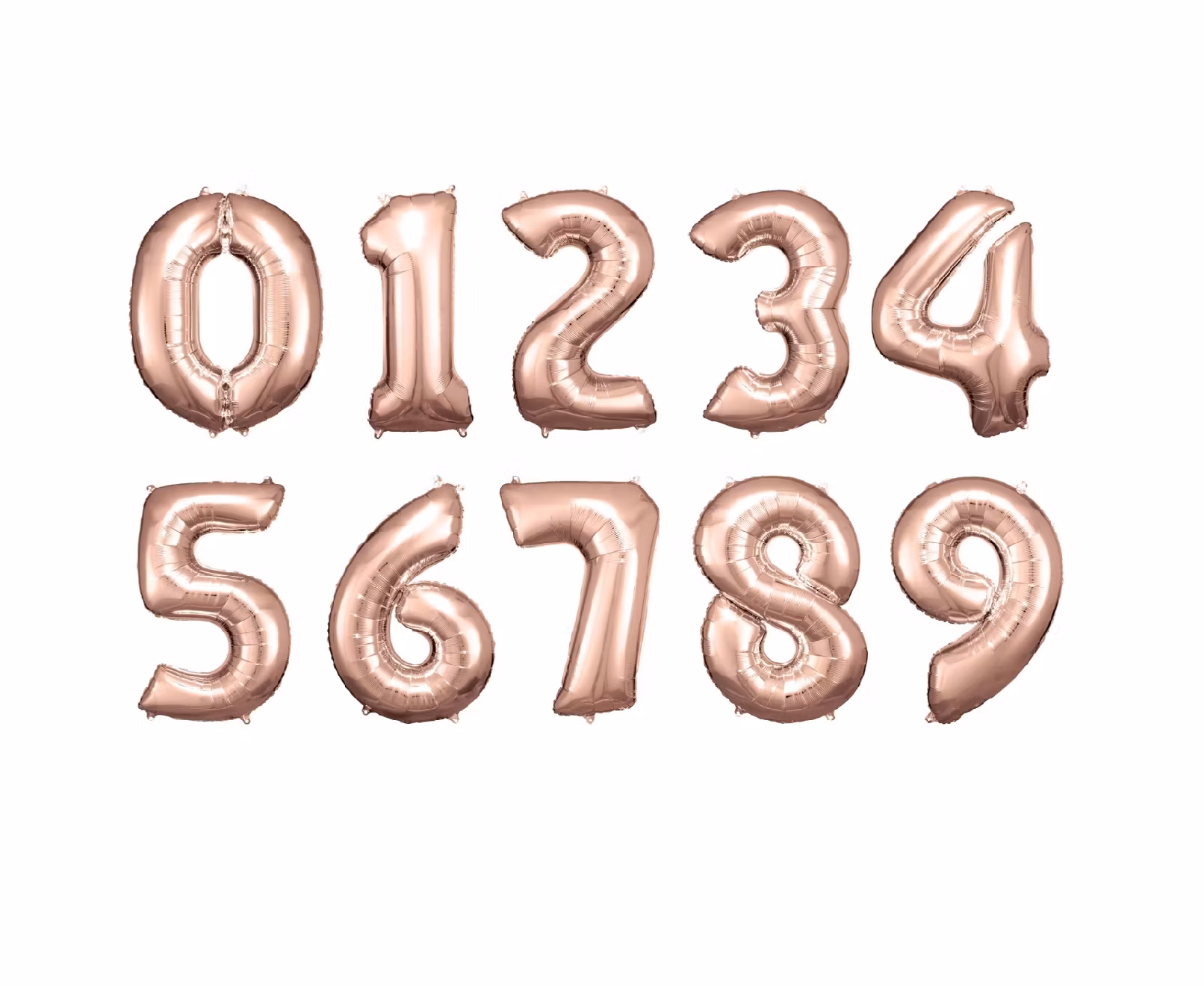 Sifferballonger Folie Super Shape Rosé Guld 86cm