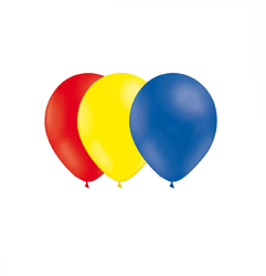 Ballongkombo Röd-Ljusgul-Blå 28cm