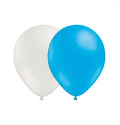 Ballongkombo Ljusblå & Vit 28cm