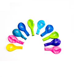 Sifferballonger Latex Siffra Fyra - 10-pack