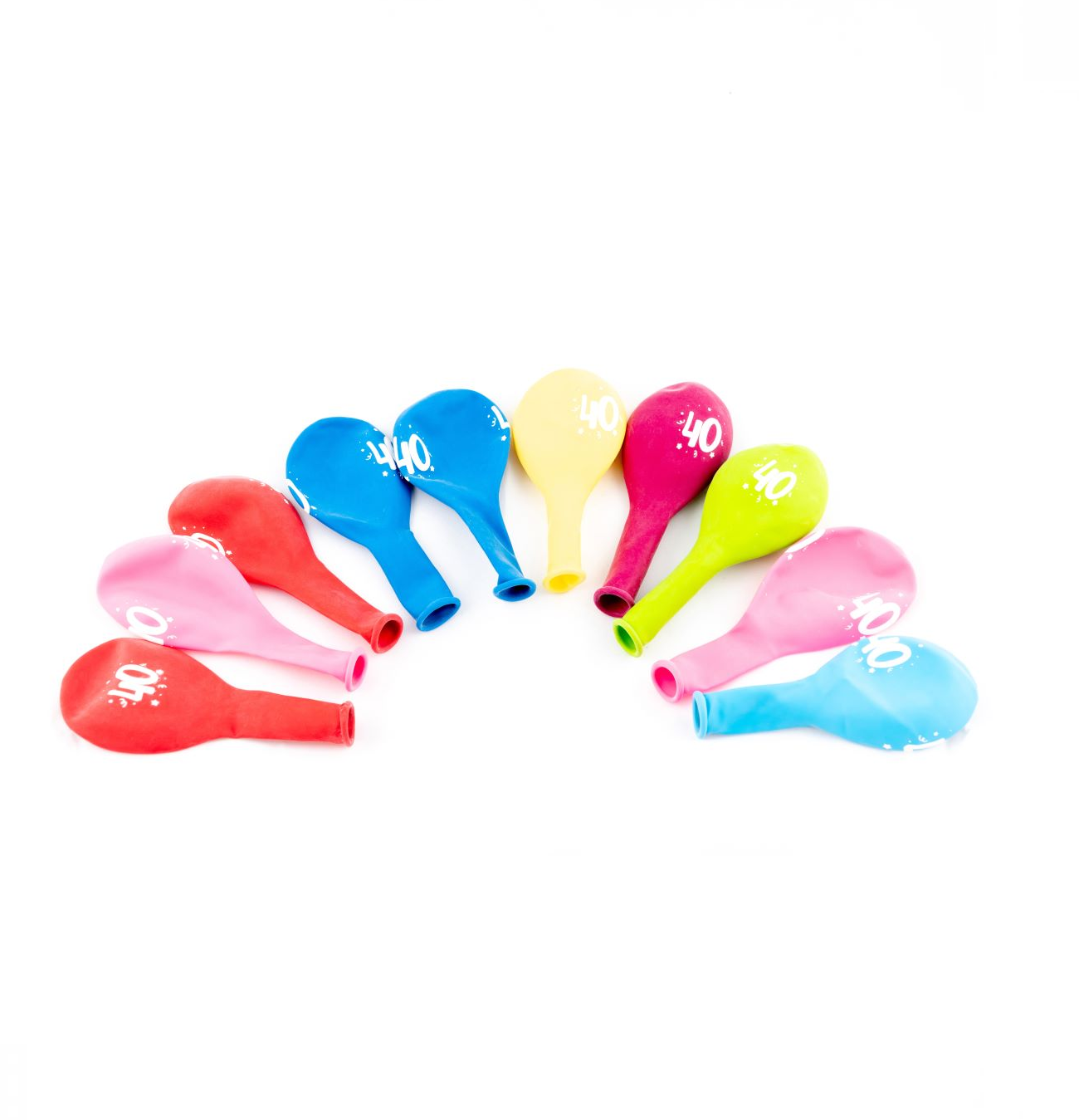 Sifferballonger Latex Siffra Fyrtio - 10-pack