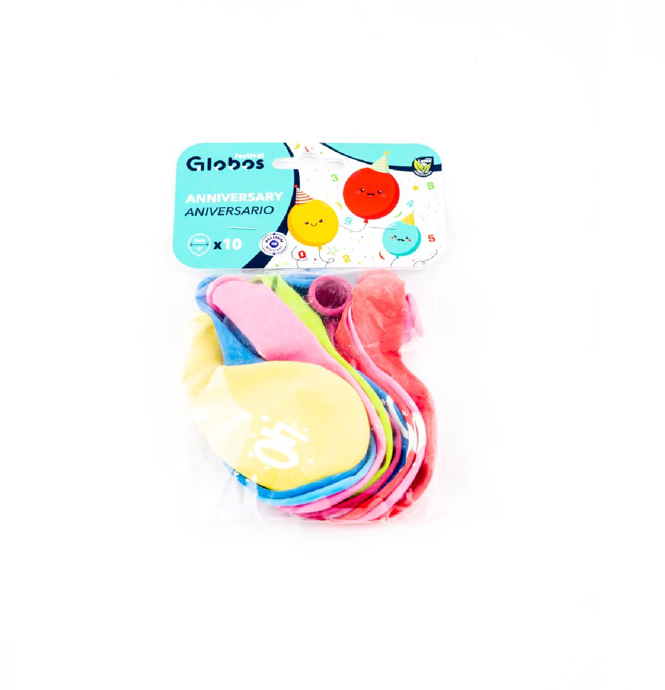 Sifferballonger Latex Siffra Fyrtio - 10-pack