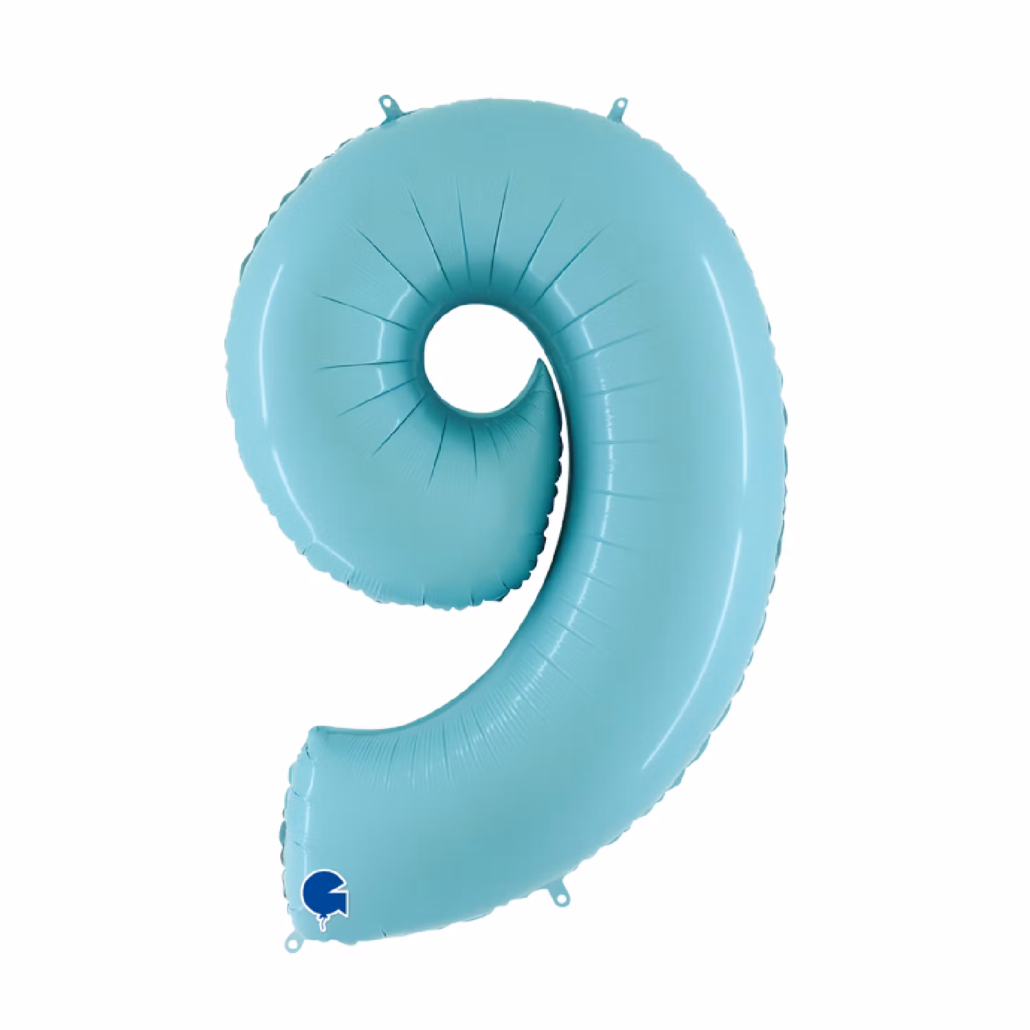 Sifferballonger Folie Pastellblå 102cm