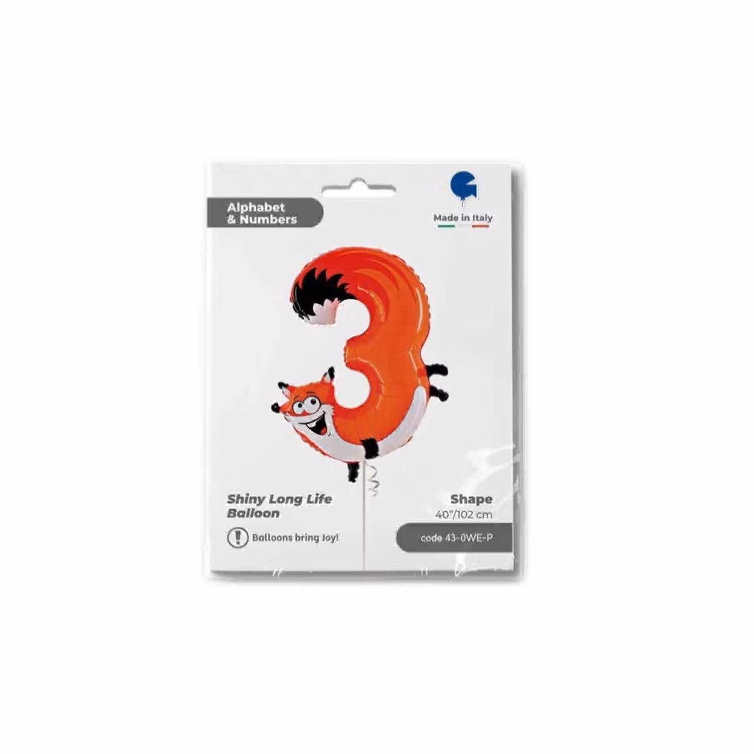 Sifferballonger Folie Animaloons 100cm