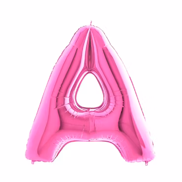 Bokstavsballong Folie Rosa 100cm