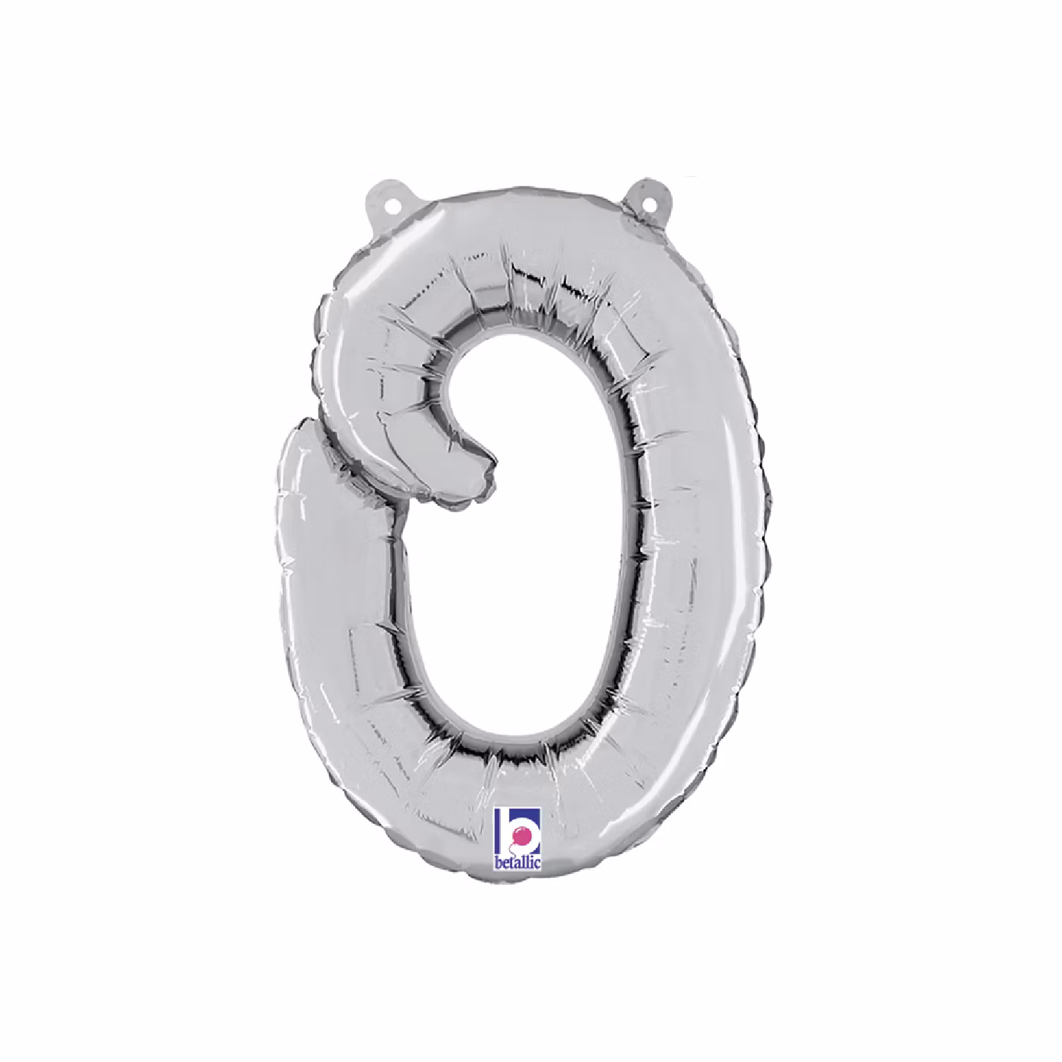 Bokstavsballong Folie Script Silver