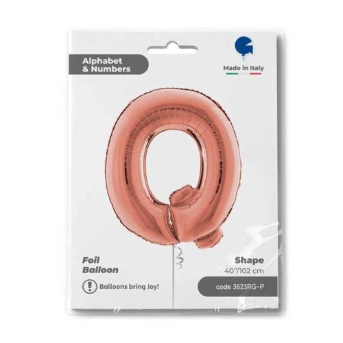 Bokstavsballong Folie Roséguld 100cm