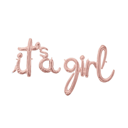 Ballonggirlang it´s a girl Roséguld