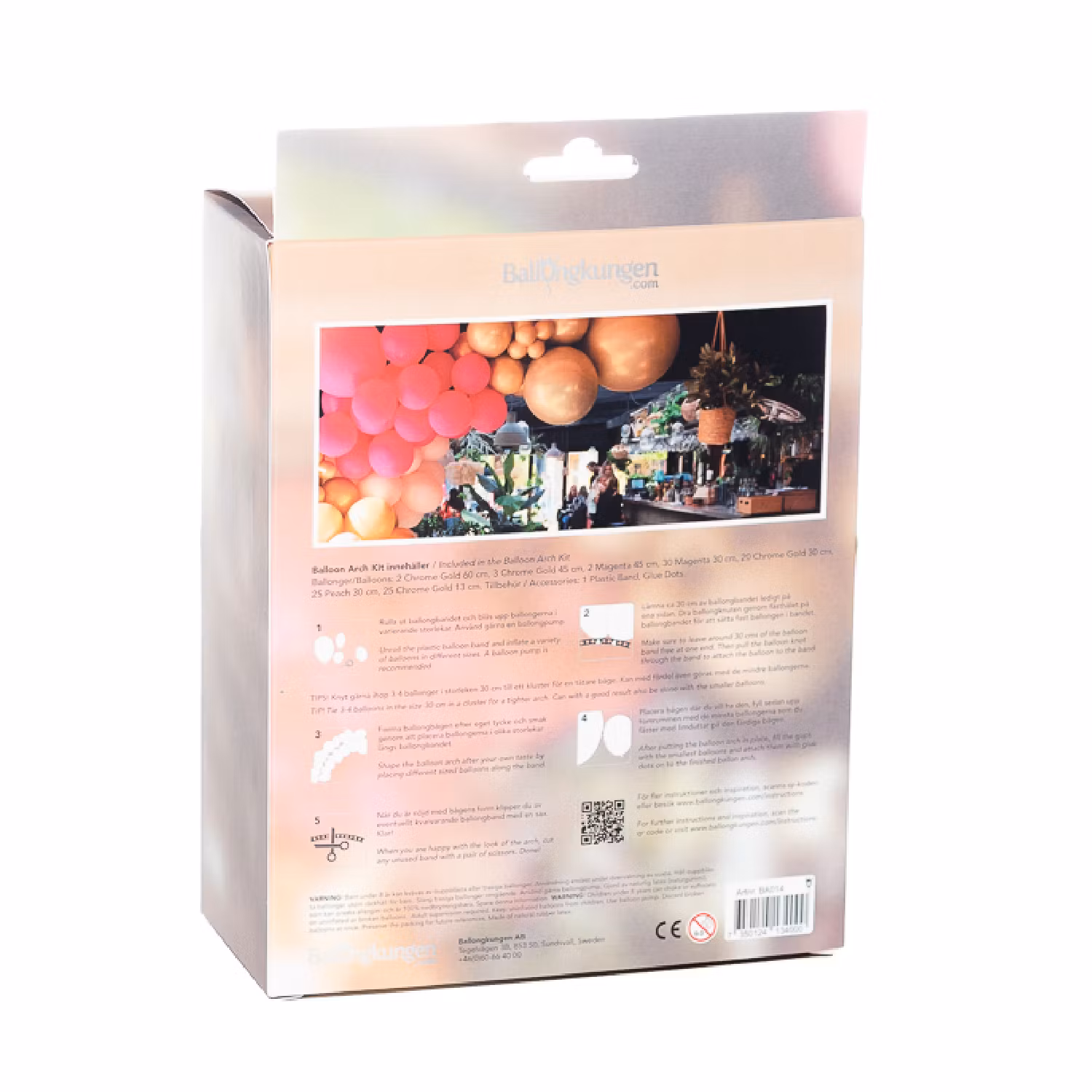 Ballongbåge Arch Kit Premium Rosa