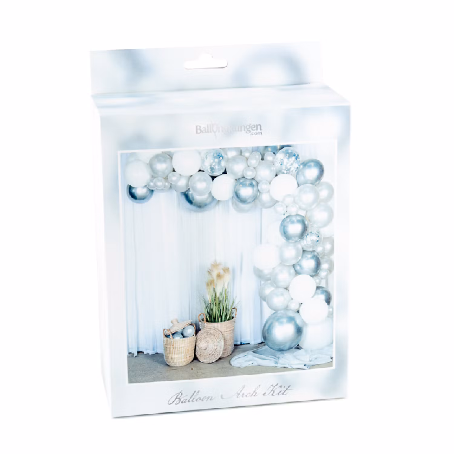 Ballongbåge Arch Kit Silver Krom