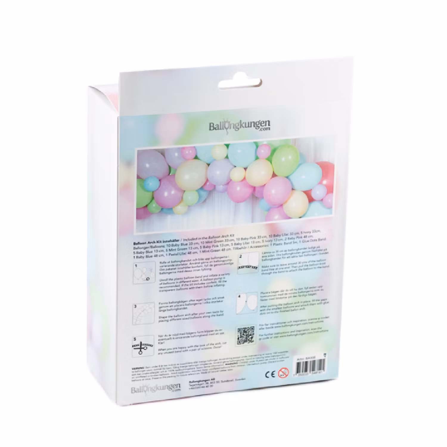 Ballongbåge Arch Kit Pastell