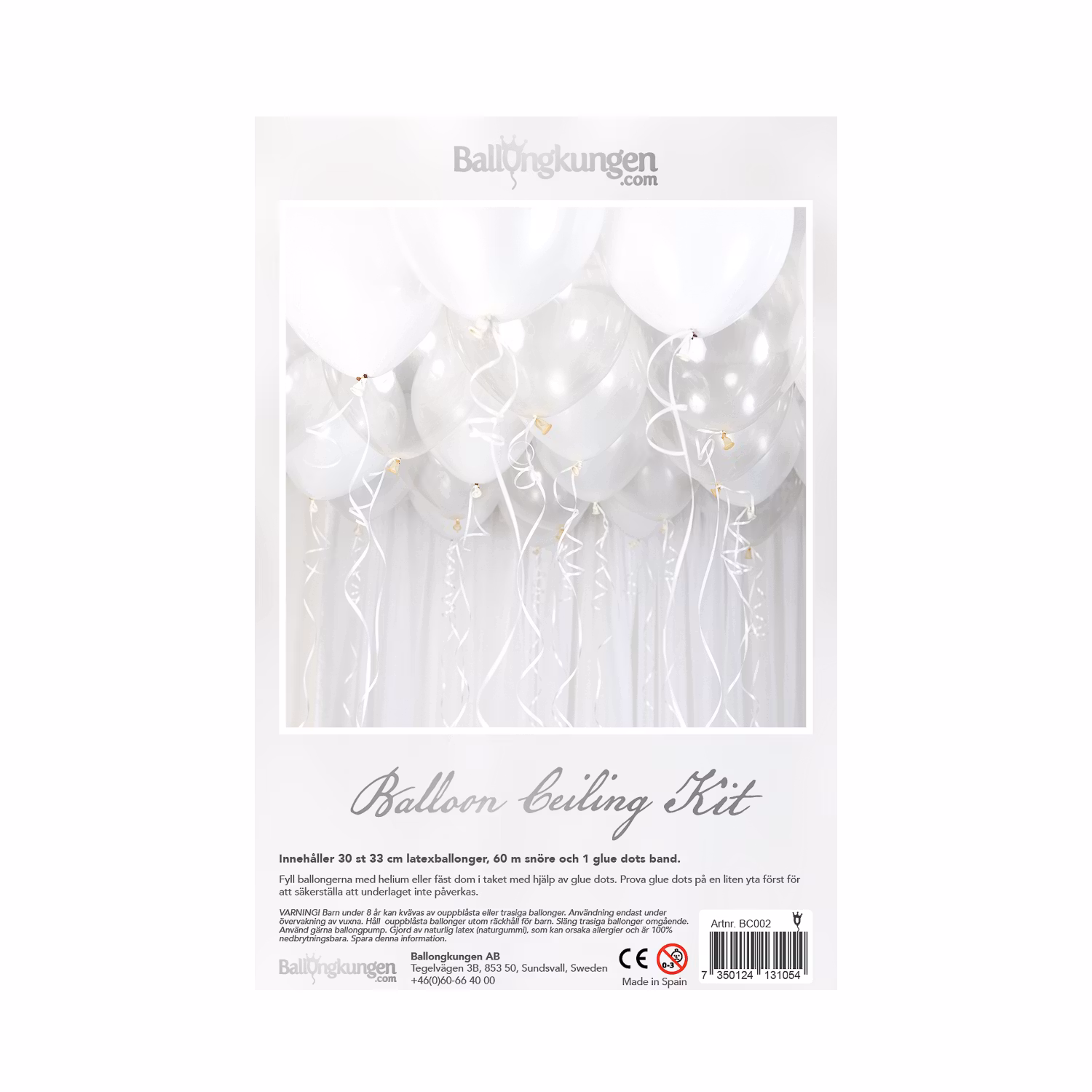 Takballonger Ceiling Kit Vit
