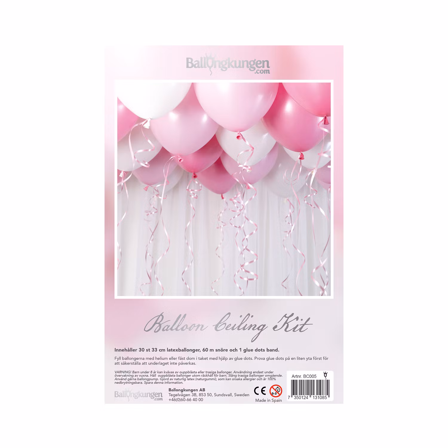 Takballonger Ceiling Kit Baby Rosa