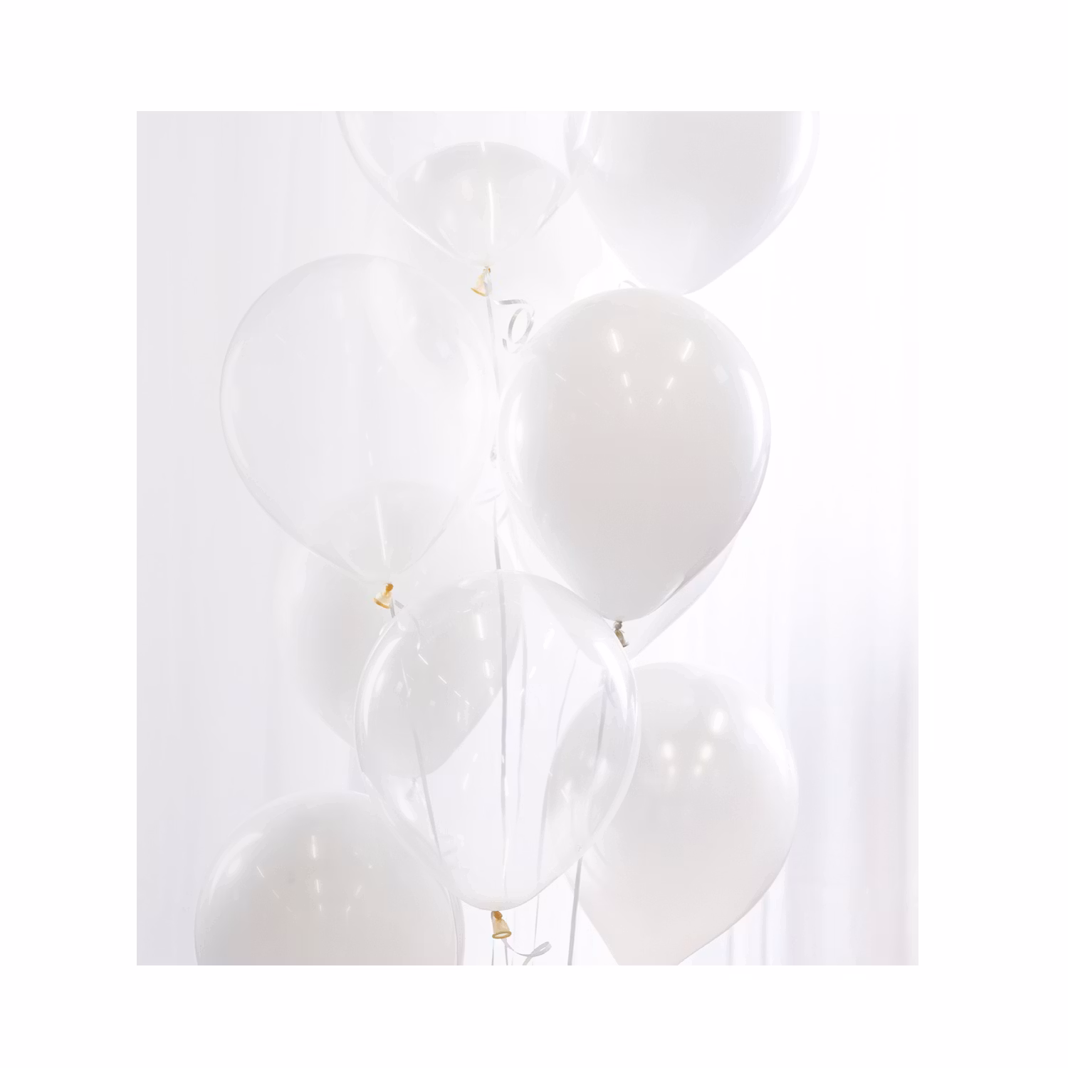 Ballongbukett Vit