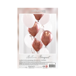 Ballongbukett Rosé Guld Krom