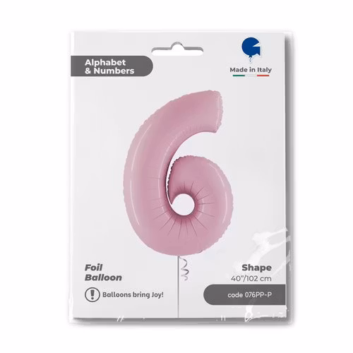 Sifferballonger Folie Pastellrosa 100cm
